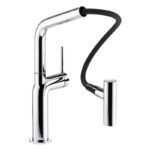 Abode Tubist T Single Lever Kitchen Mixer Tap with Pull Out Chrome