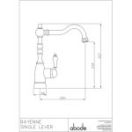 Abode Bayenne Single Lever Mono Sink Mixer Chrome