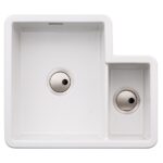 Abode Sandon 1.5 Bowl Ceramic Undermount/Inset Sink White