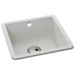 Abode Matrix Sq GR15 1 Bowl Granite Inset/Undermount Sink White