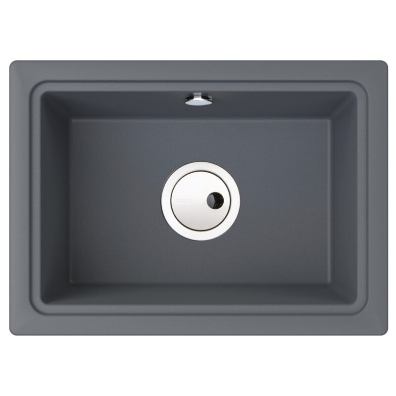 Abode Denton Compact 1 Bowl Undermount Sink Grey Metallic Abode Denton Compact 1 Bowl Undermount Sink Grey Metallic
