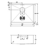 Abode Matrix R0 500mm 1 Bowl Undermount Sink Stainless Steel
