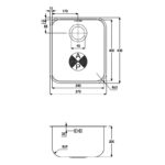 Abode Matrix R50 1 Bowl 340mm Undermount Sink Stainless Steel