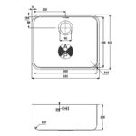 Abode Matrix R50 1 Bowl 500mm Undermount Sink Stainless Steel