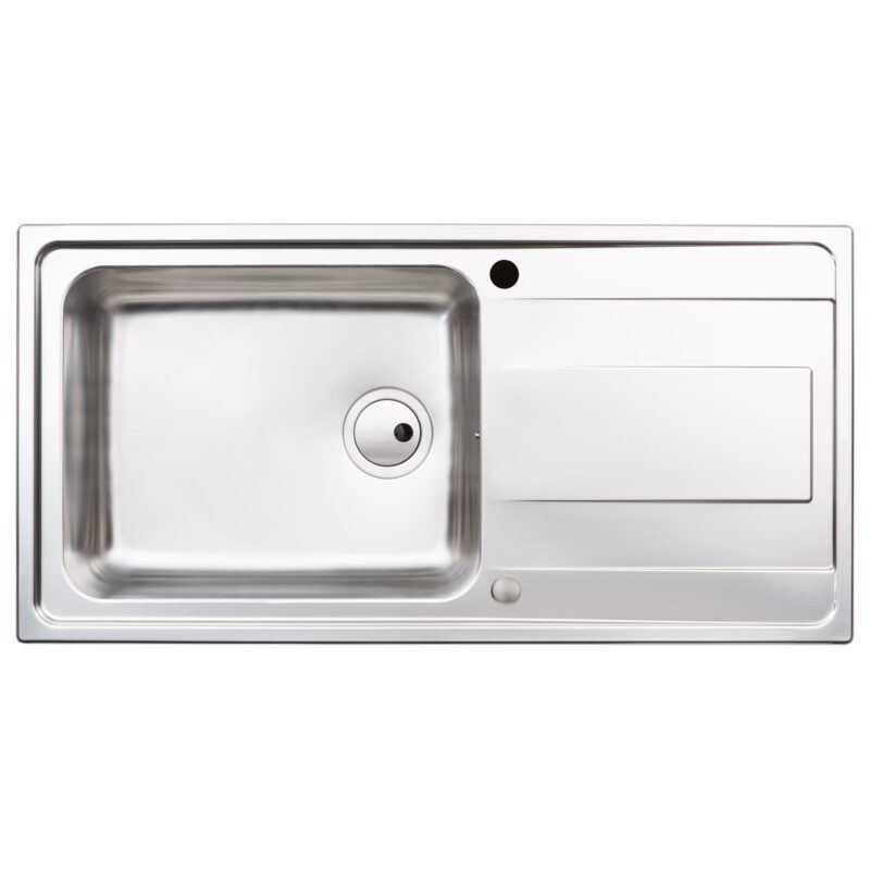 Abode Ixis 1 Bowl & Drainer Inset Sink Stainless Steel Abode Ixis 1 Bowl & Drainer Inset Sink Stainless Steel