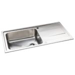 Abode Ixis 1 Bowl & Drainer Inset Sink Stainless Steel