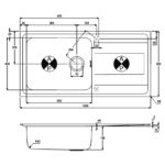 Abode Ixis 1 Bowl & Drainer Inset Sink Stainless Steel