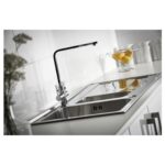 Abode Ixis 1.5 Bowl & Drainer Inset Sink Stainless Steel