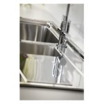 Abode Ixis 1.5 Bowl & Drainer Inset Sink Stainless Steel