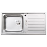 Abode Neron 1 Bowl & Drainer Inset Sink Stainless Steel