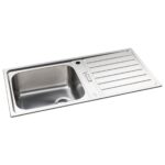 Abode Neron 1 Bowl & Drainer Inset Sink Stainless Steel