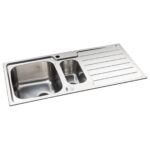 Abode Neron 1.5 Bowl & Drainer Inset Sink Stainless Steel