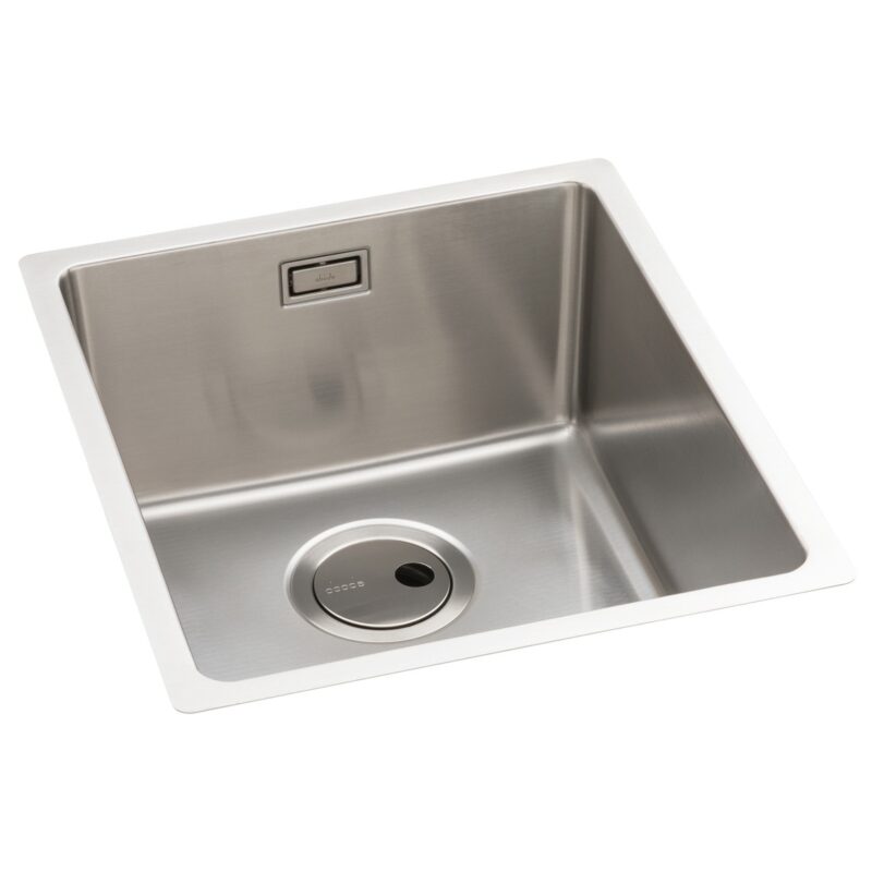 Abode Matrix R15 1 Bowl 340mm Undermount/Inset Sink Steel