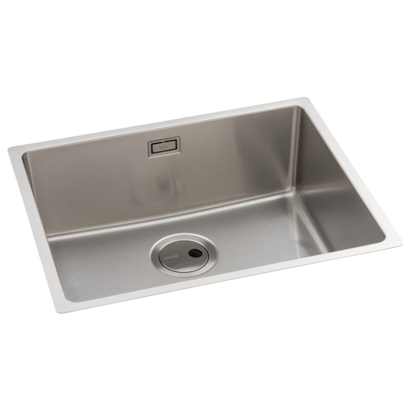 Abode Matrix R15 1 Bowl 500mm Undermount/Inset Sink Steel