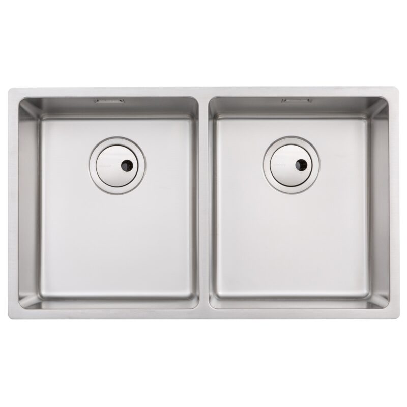 Abode Matrix R15 2 Bowl 700mm Undermount/Inset Sink Steel Abode Matrix R15 2 Bowl 700mm Undermount/Inset Sink Steel