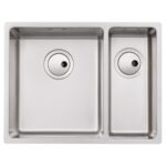 Abode Matrix R15 1.5 Bowl LHMB Undermount/Inset Sink Steel
