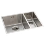 Abode Matrix R15 1.5 Bowl LHMB Undermount/Inset Sink Steel