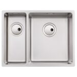 Abode Matrix R15 1.5 Bowl RHMB Undermount/Inset Sink Steel