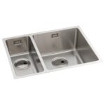 Abode Matrix R15 1.5 Bowl RHMB Undermount/Inset Sink Steel