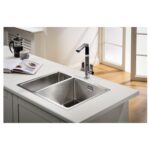 Abode Matrix R15 1.5 Bowl RHMB Undermount/Inset Sink Steel