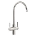 Abode Prostream 3 IN 1 Swan Spout Kitchen Tap Brushed Nickel