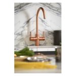 Abode Prostream 3 IN 1 Swan Spout Kitchen Tap Urban Copper