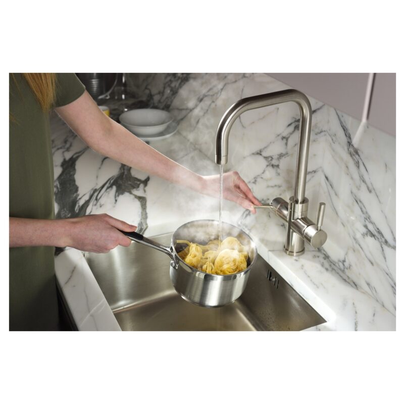 Abode Prostyle 3 IN 1 Quad Spout Kitchen Tap Brushed Nickel