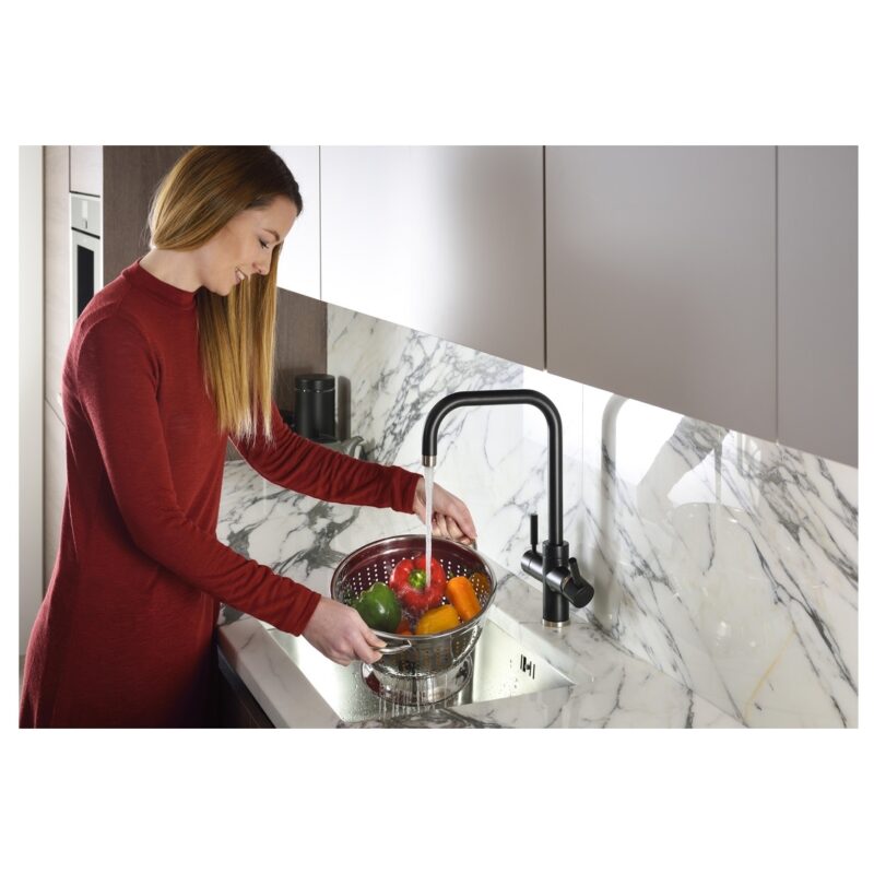 Abode Prostyle 3 IN 1 Quad Spout Kitchen Tap Matt Black