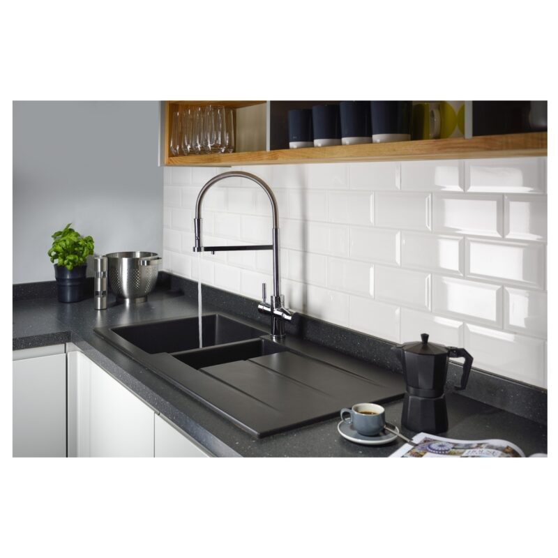 Abode 3 IN 1 Professional Monobloc Kitchen Tap Chrome