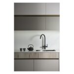 Abode Prothia 3 IN 1 Swan Spout Slimline Kitchen Tap Matt Black