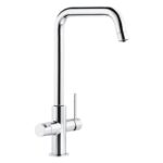 Abode Prothia 3 IN 1 Quad Spout Slimline Kitchen Tap Chrome