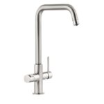Abode Prothia 3 IN 1 Quad Spout Slimline Kitchen Tap Brushed Nickel