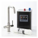 Abode Prothia 3 IN 1 Quad Spout Slimline Kitchen Tap Brushed Nickel