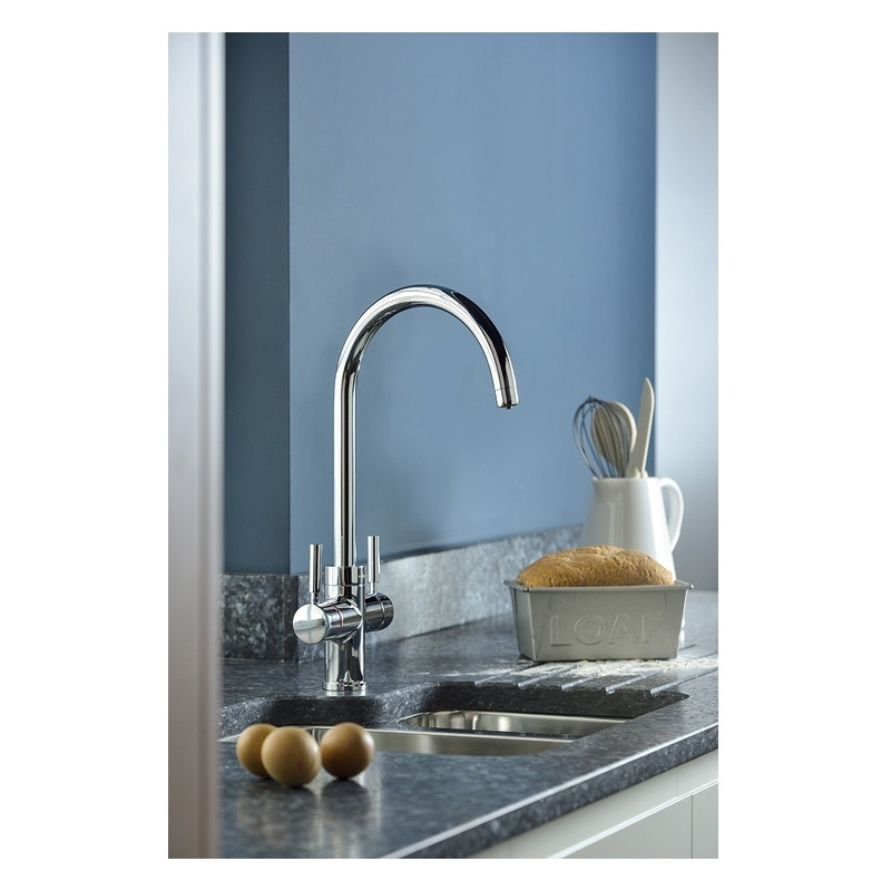Abode Propure 4 IN 1 Swan Spout Kitchen Tap Chrome