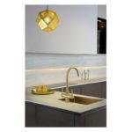 Abode Propure 4 IN 1 Swan Spout Kitchen Tap Brushed Brass
