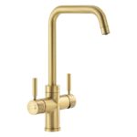 Abode Propure 4 IN 1 Quad Spout Kitchen Tap Brushed Brass