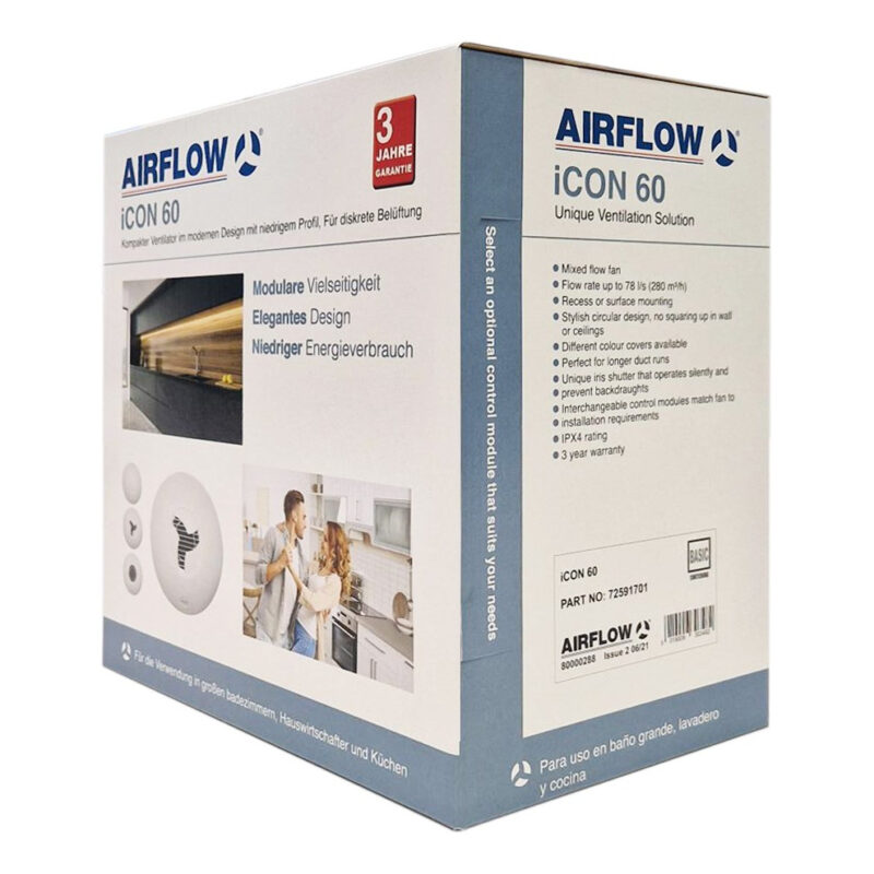 Airflow iCON 60 Extractor Fan White