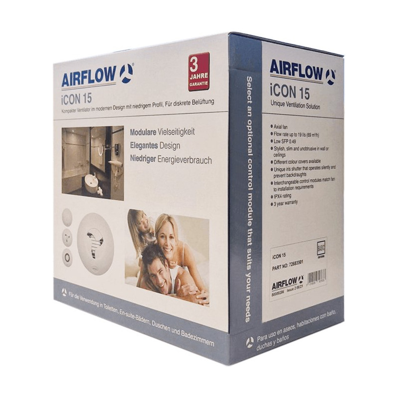 Airflow iCON 15 Extractor Fan White
