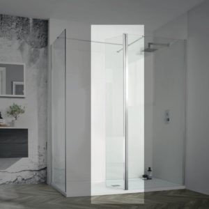 Aquadart 8 Wetroom Glass Panel 600mm