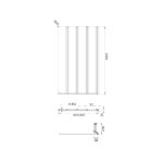 Aquadart Swiftseal Semi Frameless 4 Fold Bath Screen Right