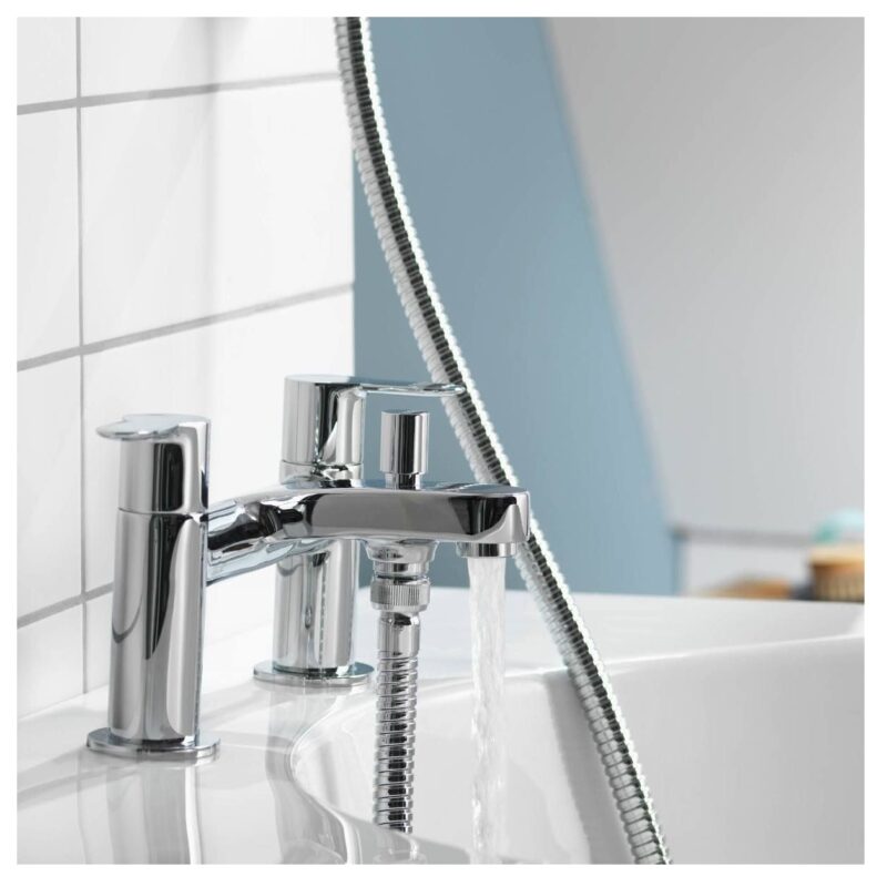 Aqualisa Central Bath Shower Mixer Tap Chrome