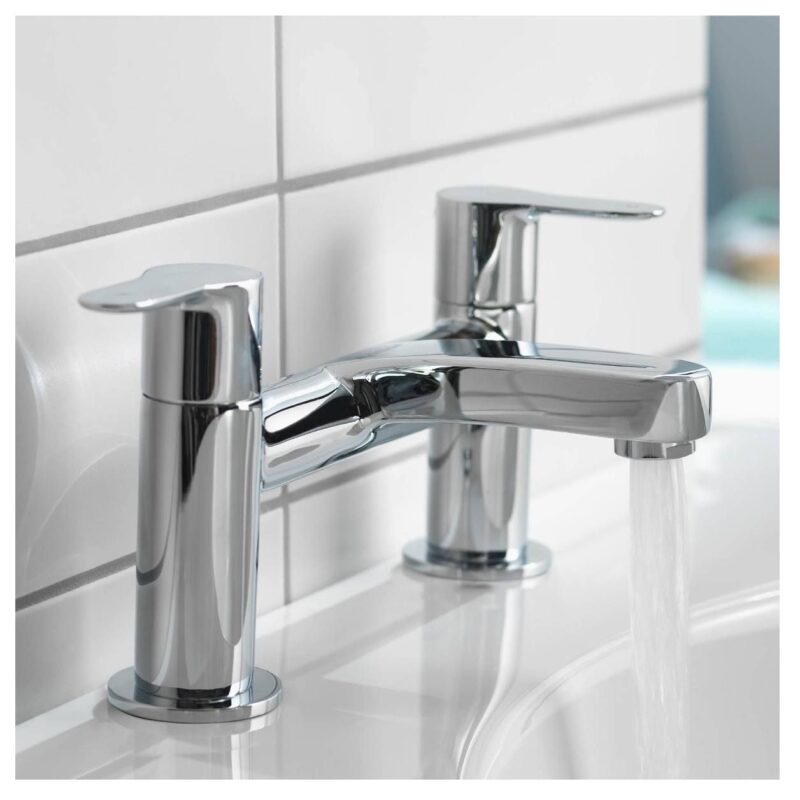 Aqualisa Central Bath Mixer Tap Chrome