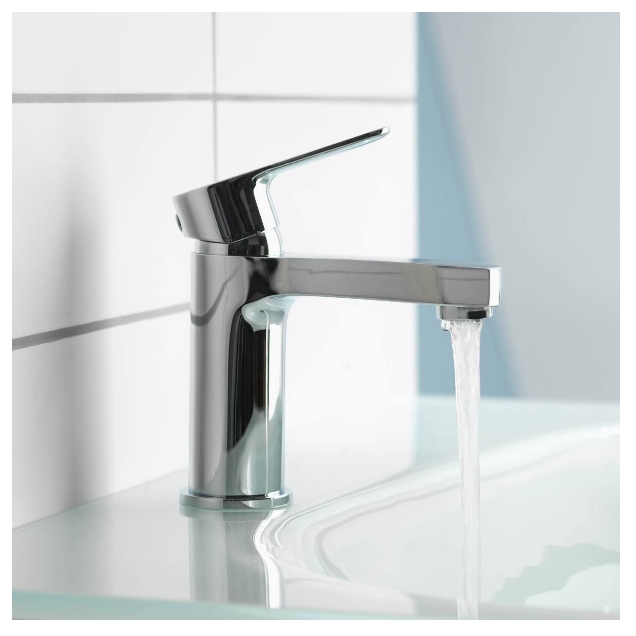 Robinet De Salle De Bain Aqualisa - Colonne Chromée, Design Moderne