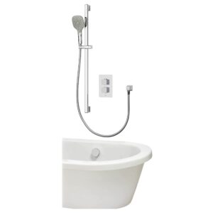 Aqualisa Dream Mixer Shower with Adjustable Head & Bath Fill Square