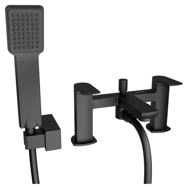 Aqualisa Downtown Bath Shower Mixer Tap Matt Black Aqualisa Downtown Bath Shower Mixer Tap Matt Black