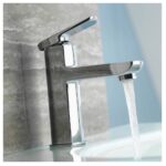 Aqualisa Downtown Basin Mixer Tap Large Chrome