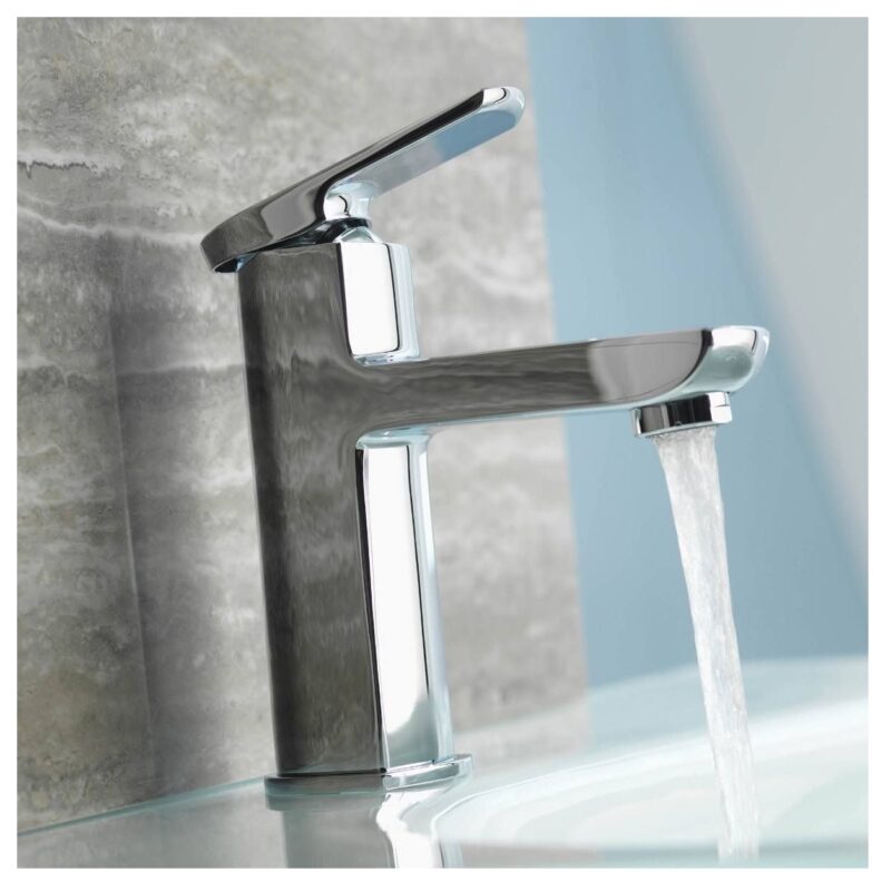 Aqualisa Downtown Basin Mixer Tap Large Chrome
