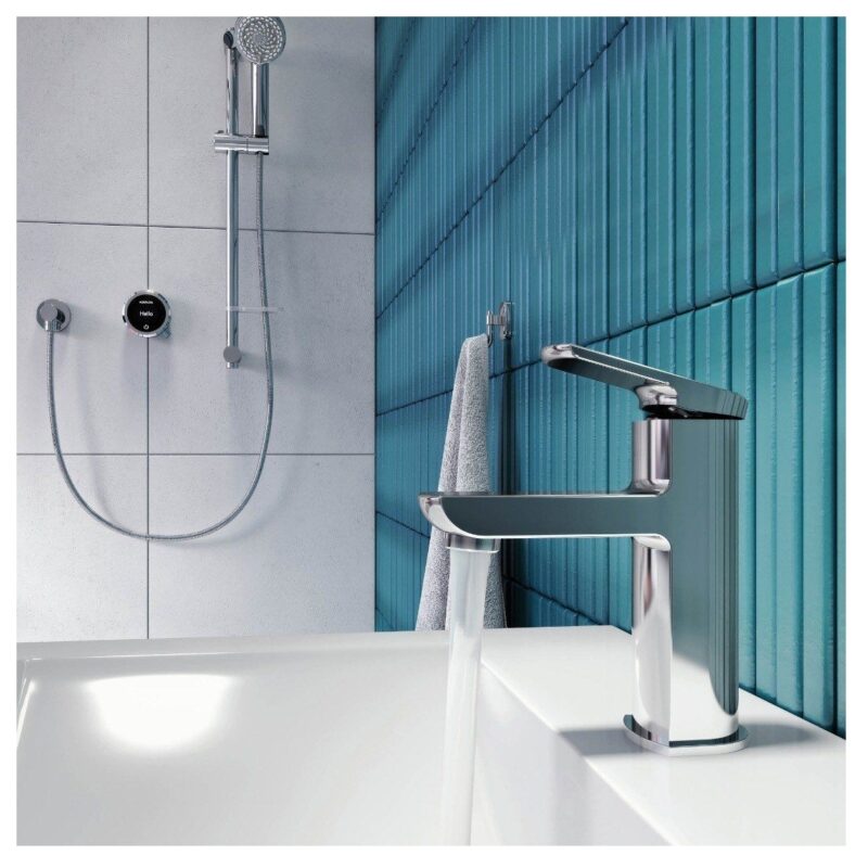 Aqualisa Downtown Basin Mixer Tap Large Chrome
