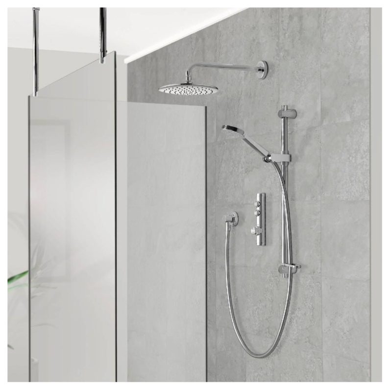 Aqualisa iSystem Smart Concealed with Adjustable & Wall Heads (HP/Combi)