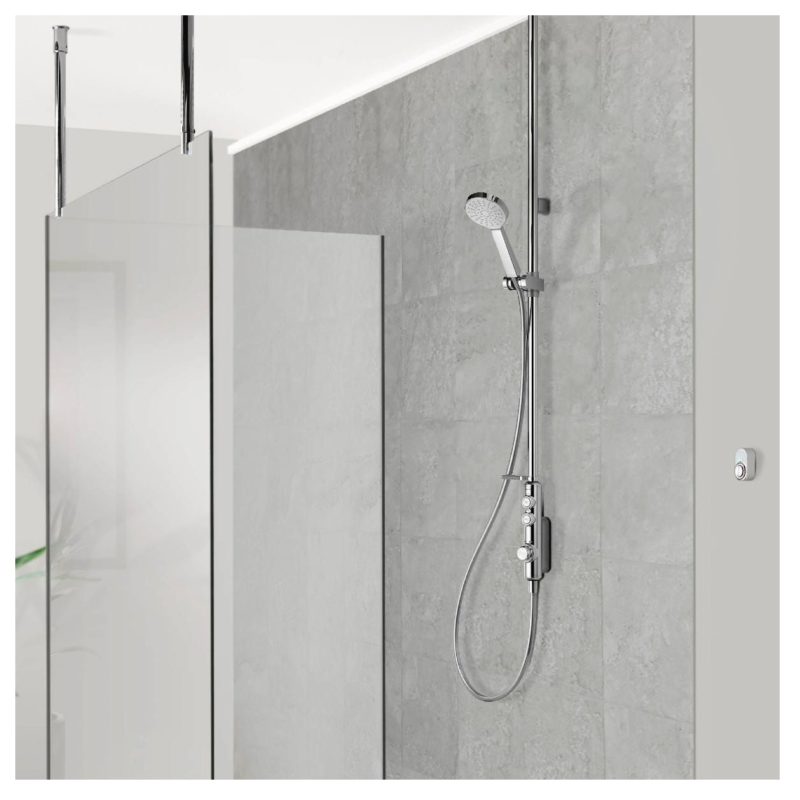 Aqualisa iSystem Smart Exposed Shower with Adjustable Head (HP/Combi)